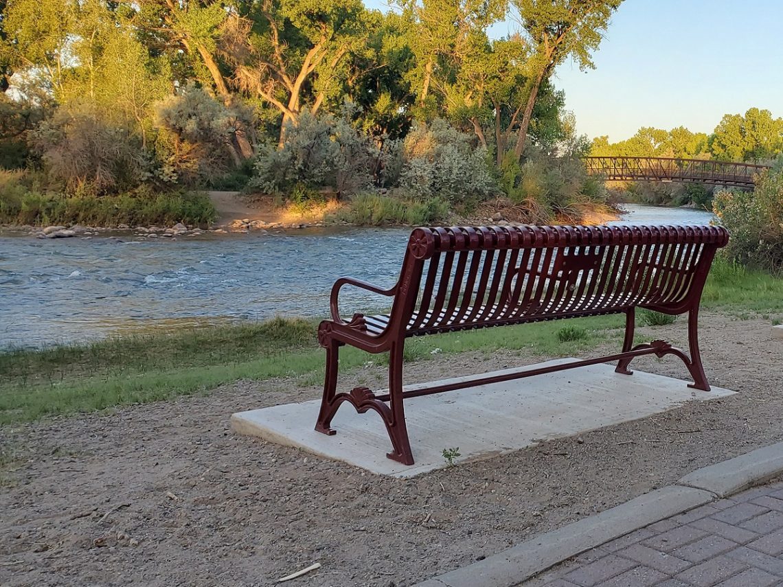 Park Bench by River